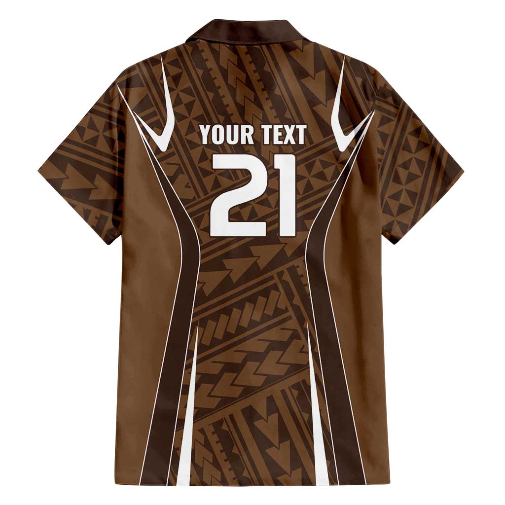 Custom Oceania Football Bula Fiji Hawaiian Shirt Polynesian Tribal Pattern