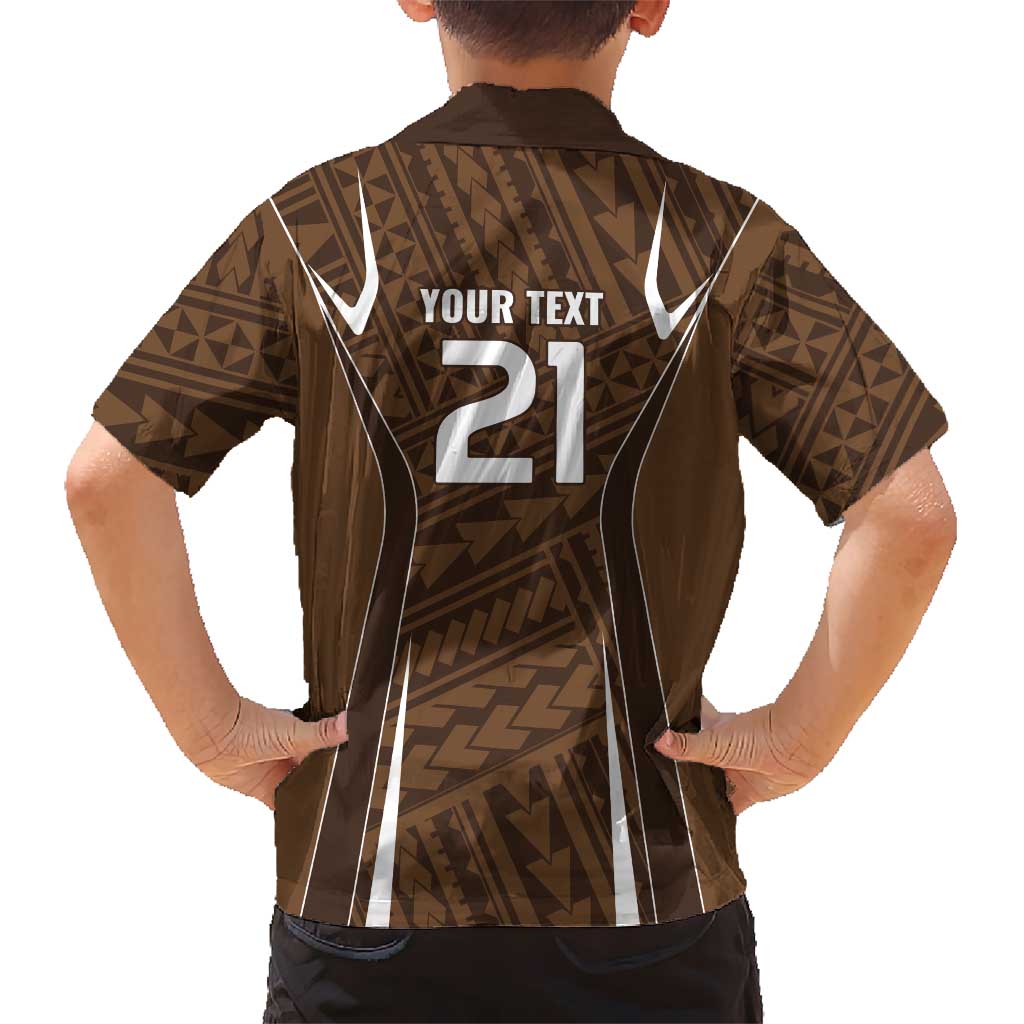 Custom Oceania Football Bula Fiji Kid Hawaiian Shirt Polynesian Tribal Pattern LT9 - Polynesian Pride