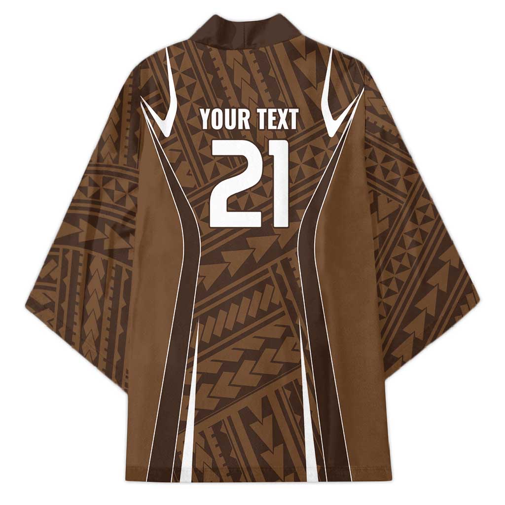 Custom Oceania Football Bula Fiji Kimono Polynesian Tribal Pattern