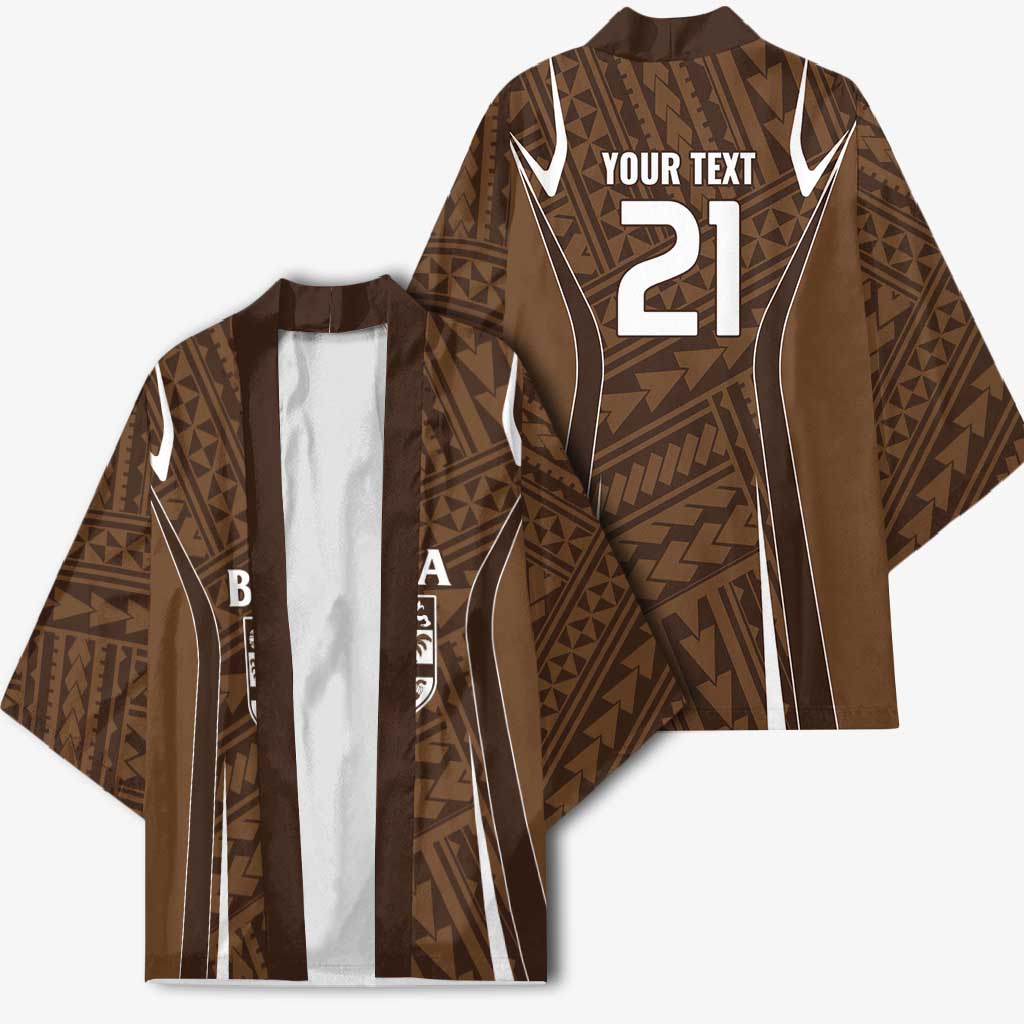Custom Oceania Football Bula Fiji Kimono Polynesian Tribal Pattern