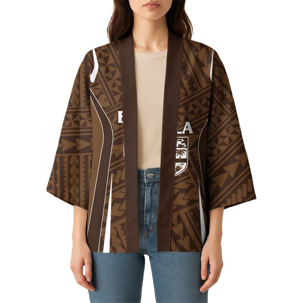 Custom Oceania Football Bula Fiji Kimono Polynesian Tribal Pattern