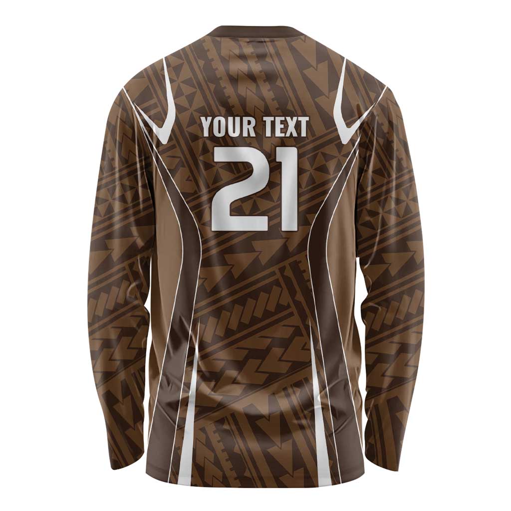 Custom Oceania Football Bula Fiji Long Sleeve Shirt Polynesian Tribal Pattern LT9 - Polynesian Pride
