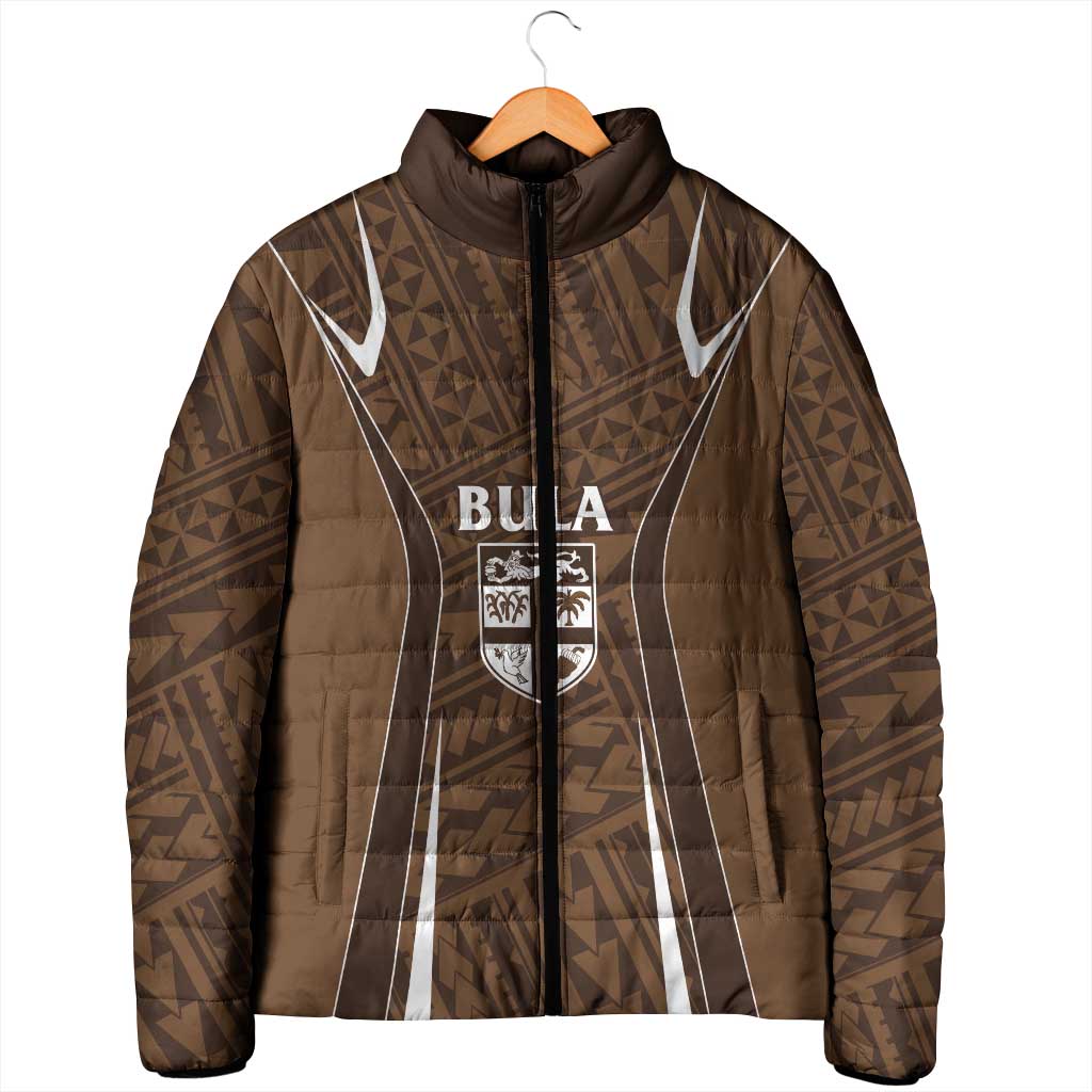 Custom Oceania Football Bula Fiji Padded Jacket Polynesian Tribal Pattern LT9 - Polynesian Pride