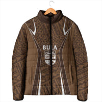Custom Oceania Football Bula Fiji Padded Jacket Polynesian Tribal Pattern LT9 - Polynesian Pride