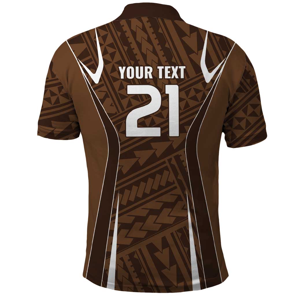 Custom Oceania Football Bula Fiji Polo Shirt Polynesian Tribal Pattern