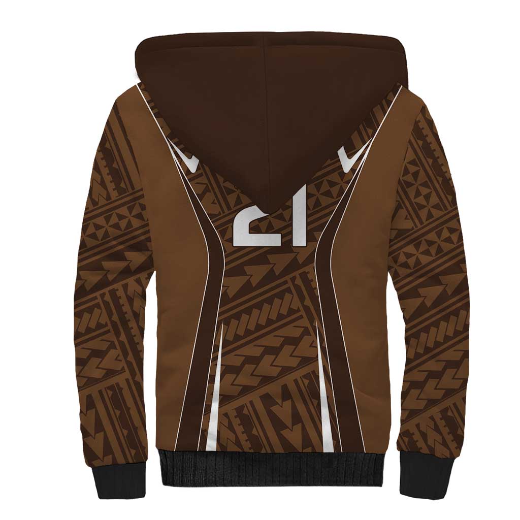 Custom Oceania Football Bula Fiji Sherpa Hoodie Polynesian Tribal Pattern LT9 - Polynesian Pride