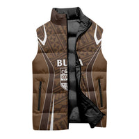 Custom Oceania Football Bula Fiji Sleeveless Puffer Jacket Polynesian Tribal Pattern LT9 - Polynesian Pride