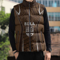 Custom Oceania Football Bula Fiji Sleeveless Puffer Jacket Polynesian Tribal Pattern LT9 - Polynesian Pride