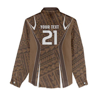 Custom Oceania Football Bula Fiji Women Casual Shirt Polynesian Tribal Pattern LT9 - Polynesian Pride