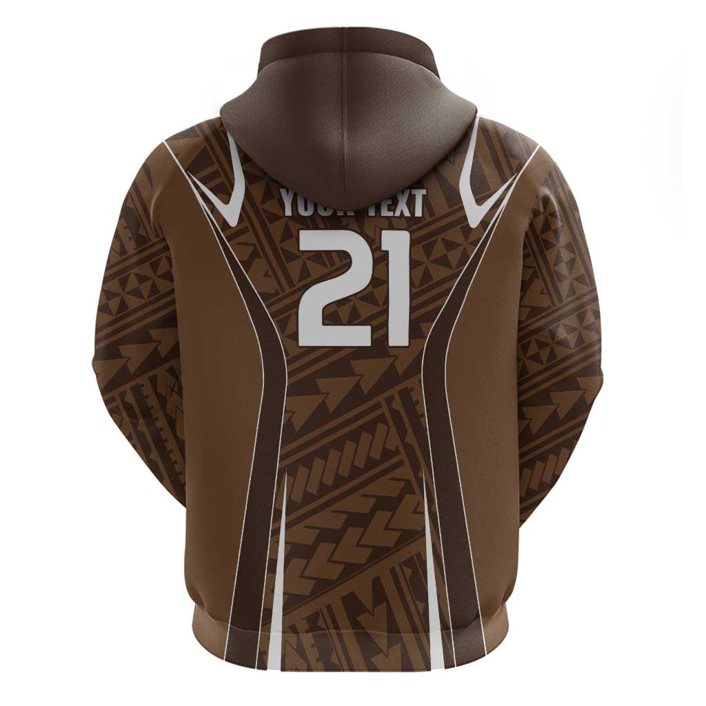 Custom Oceania Football Bula Fiji Zip Hoodie Polynesian Tribal Pattern LT9 - Polynesian Pride