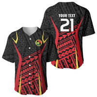 Custom Oceania Football Papua New Guinea Baseball Jersey Polynesian Tribal Pattern LT9 - Polynesian Pride