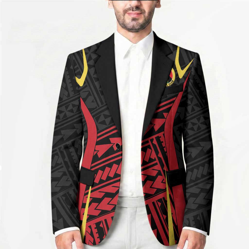 Custom Oceania Football Papua New Guinea Blazer Polynesian Tribal Pattern LT9 - Polynesian Pride