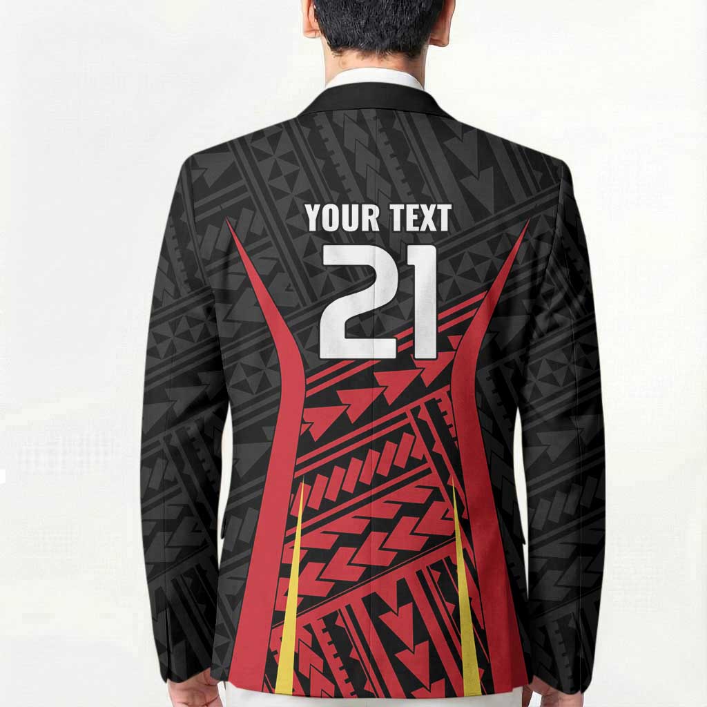 Custom Oceania Football Papua New Guinea Blazer Polynesian Tribal Pattern LT9 - Polynesian Pride
