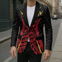 Custom Oceania Football Papua New Guinea Blazer Polynesian Tribal Pattern LT9 - Polynesian Pride