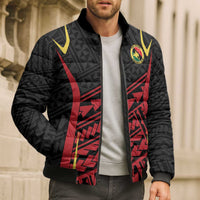 Custom Oceania Football Papua New Guinea Bomber Puffer Jacket Polynesian Tribal Pattern LT9 - Polynesian Pride