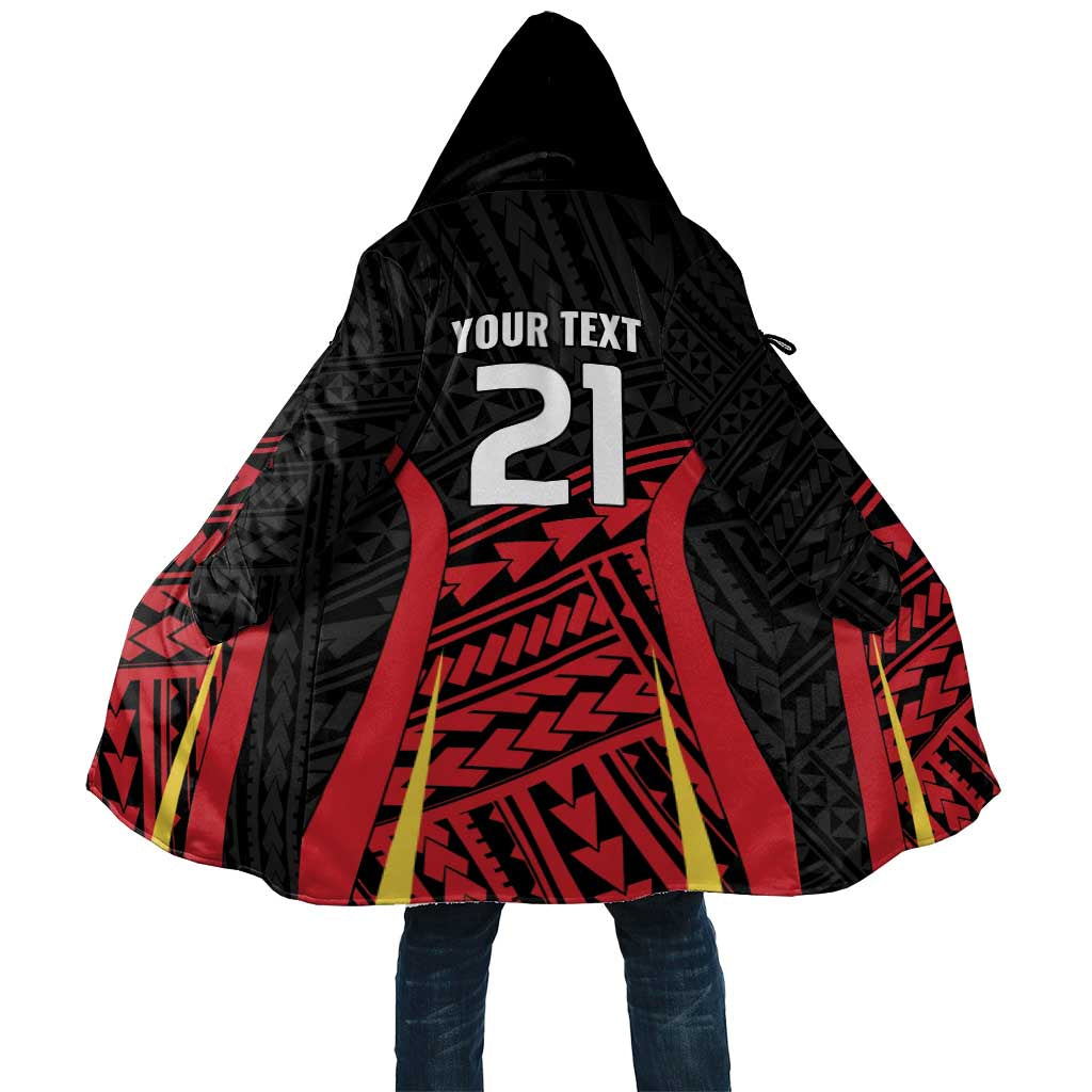 Custom Oceania Football Papua New Guinea Cloak Polynesian Tribal Pattern LT9 Unisex Red - Polynesian Pride