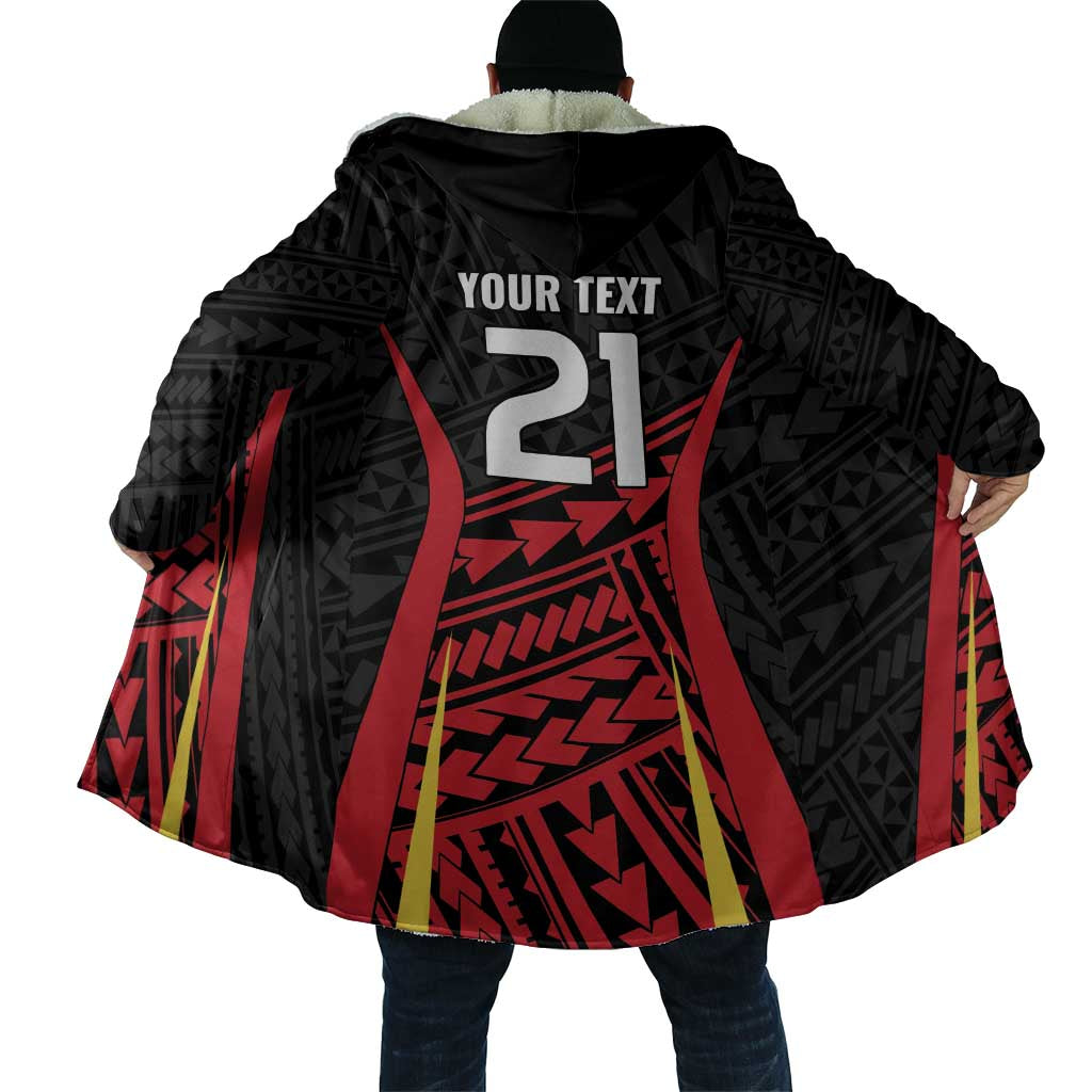 Custom Oceania Football Papua New Guinea Cloak Polynesian Tribal Pattern LT9 - Polynesian Pride