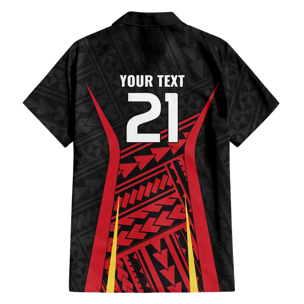 Custom Oceania Football Papua New Guinea Hawaiian Shirt Polynesian Tribal Pattern