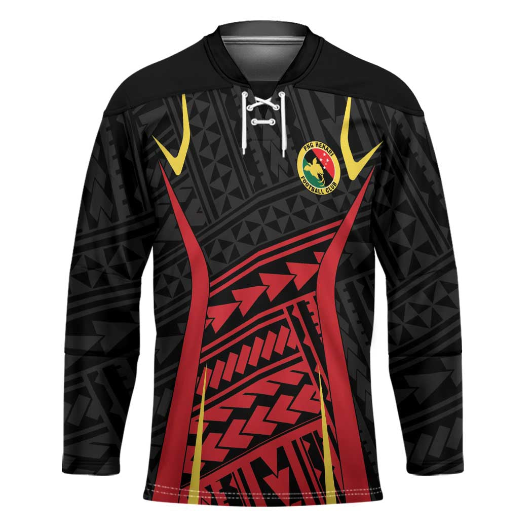 Custom Oceania Football Papua New Guinea Hockey Jersey Polynesian Tribal Pattern LT9 Unisex Red - Polynesian Pride