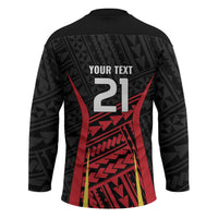 Custom Oceania Football Papua New Guinea Hockey Jersey Polynesian Tribal Pattern LT9 - Polynesian Pride