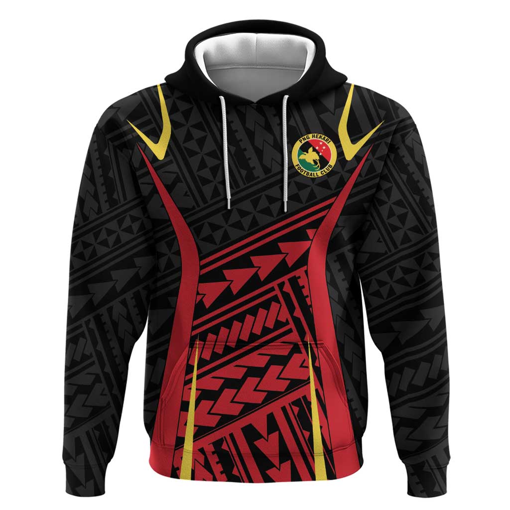 Custom Oceania Football Papua New Guinea Hoodie Polynesian Tribal Pattern