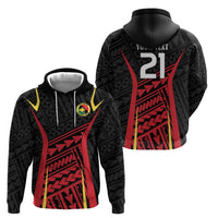 Custom Oceania Football Papua New Guinea Hoodie Polynesian Tribal Pattern