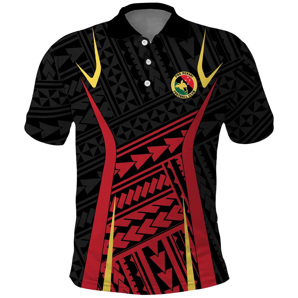Custom Oceania Football Papua New Guinea Polo Shirt Polynesian Tribal Pattern LT9 Red - Polynesian Pride