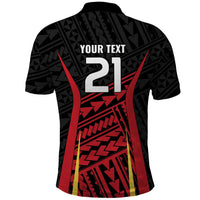 Custom Oceania Football Papua New Guinea Polo Shirt Polynesian Tribal Pattern LT9 - Polynesian Pride