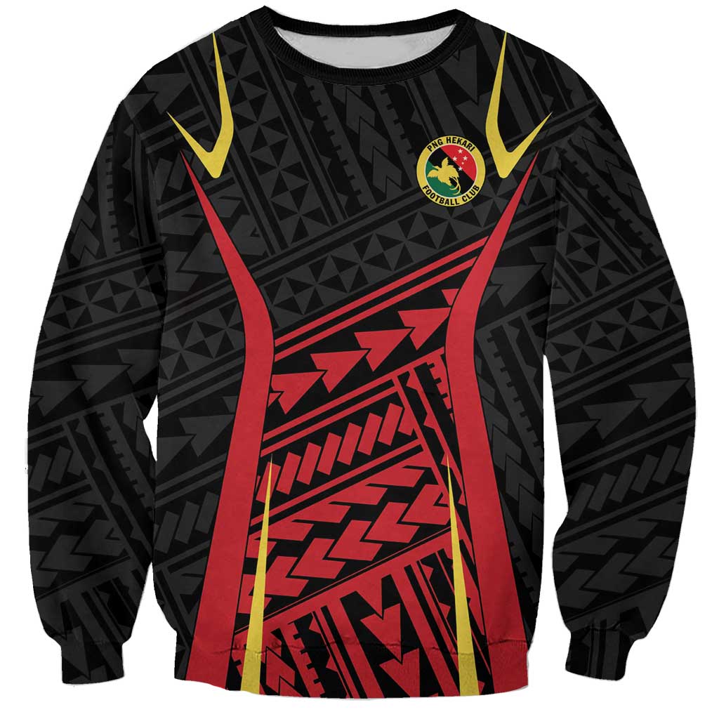 Custom Oceania Football Papua New Guinea Sweatshirt Polynesian Tribal Pattern LT9 Unisex Red - Polynesian Pride