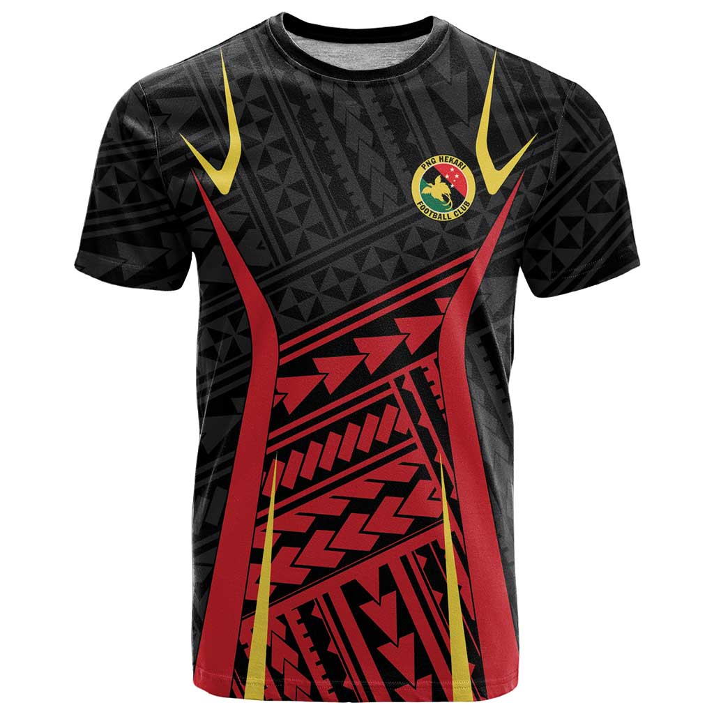Custom Oceania Football Papua New Guinea T Shirt Polynesian Tribal Pattern LT9 Red - Polynesian Pride