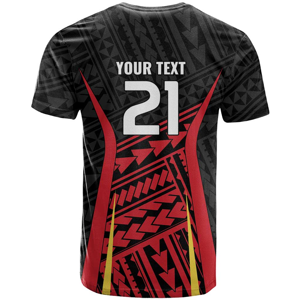 Custom Oceania Football Papua New Guinea T Shirt Polynesian Tribal Pattern LT9 - Polynesian Pride