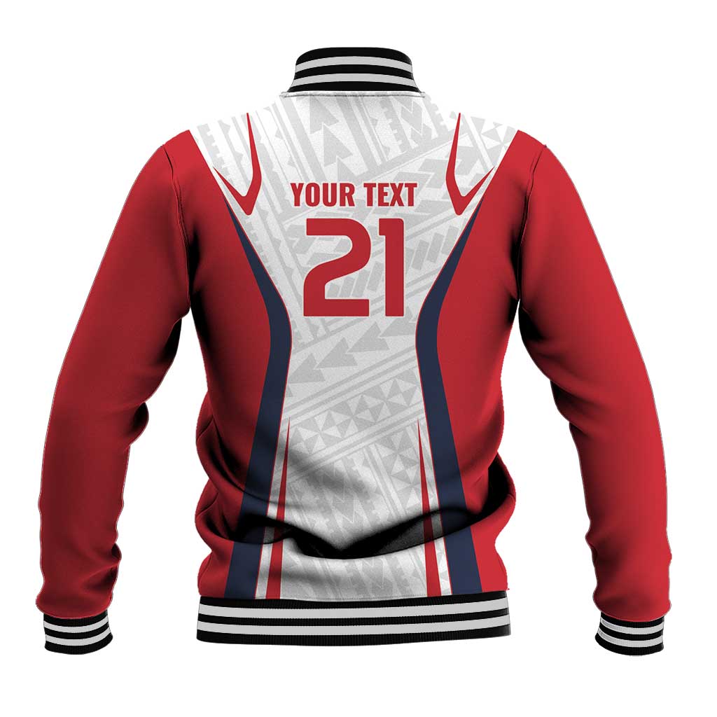 Custom Oceania Football Tahiti Baseball Jacket Polynesian Tribal Pattern LT9 - Polynesian Pride