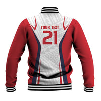 Custom Oceania Football Tahiti Baseball Jacket Polynesian Tribal Pattern LT9 - Polynesian Pride
