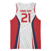 Custom Oceania Football Tahiti Basketball Jersey Polynesian Tribal Pattern