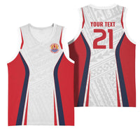 Custom Oceania Football Tahiti Basketball Jersey Polynesian Tribal Pattern