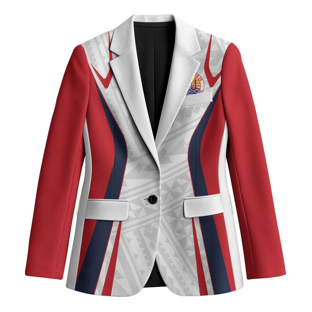 Custom Oceania Football Tahiti Blazer Polynesian Tribal Pattern