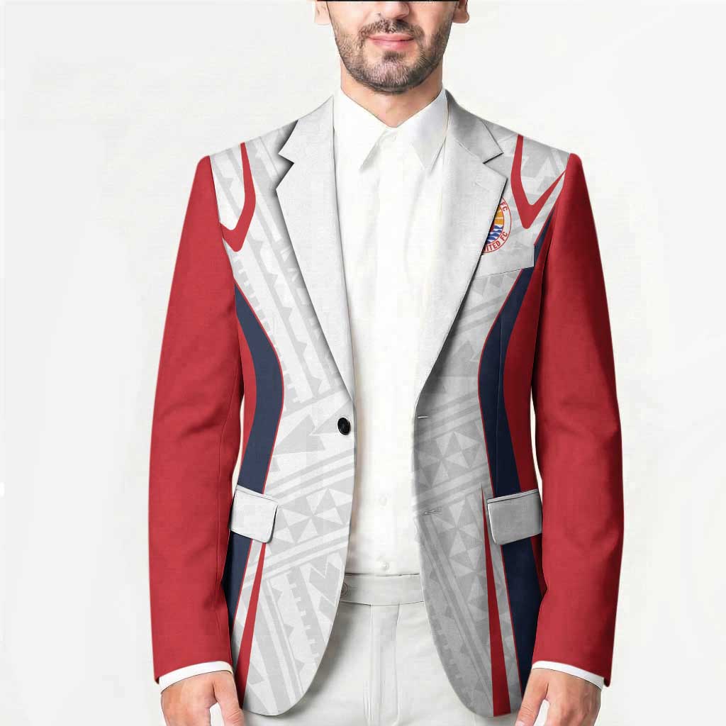 Custom Oceania Football Tahiti Blazer Polynesian Tribal Pattern