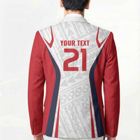 Custom Oceania Football Tahiti Blazer Polynesian Tribal Pattern