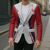 Custom Oceania Football Tahiti Blazer Polynesian Tribal Pattern