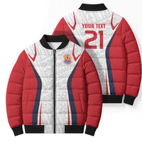 Custom Oceania Football Tahiti Bomber Puffer Jacket Polynesian Tribal Pattern LT9 - Polynesian Pride