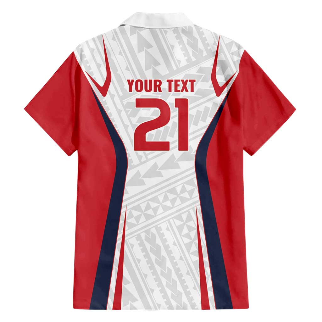 Custom Oceania Football Tahiti Hawaiian Shirt Polynesian Tribal Pattern