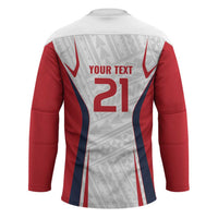 Custom Oceania Football Tahiti Hockey Jersey Polynesian Tribal Pattern
