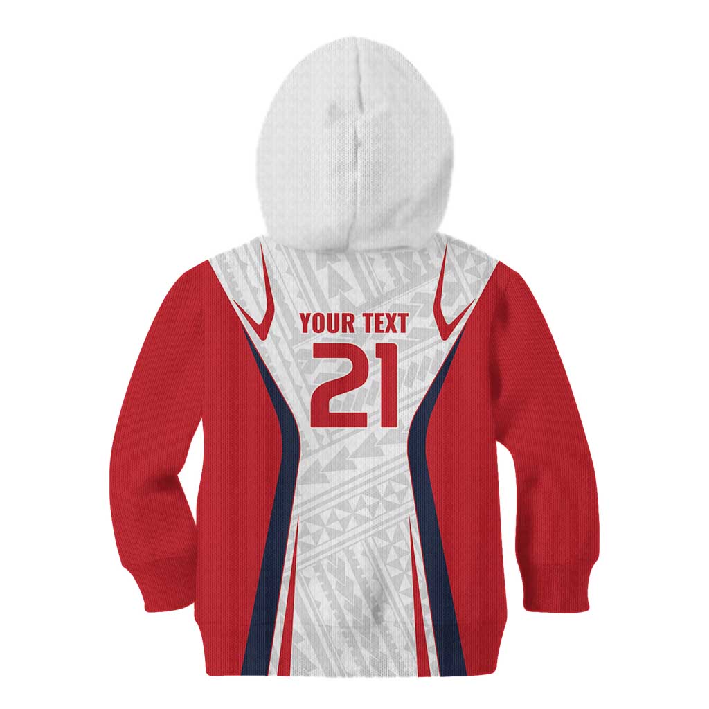 Custom Oceania Football Tahiti Kid Hoodie Polynesian Tribal Pattern LT9 - Polynesian Pride