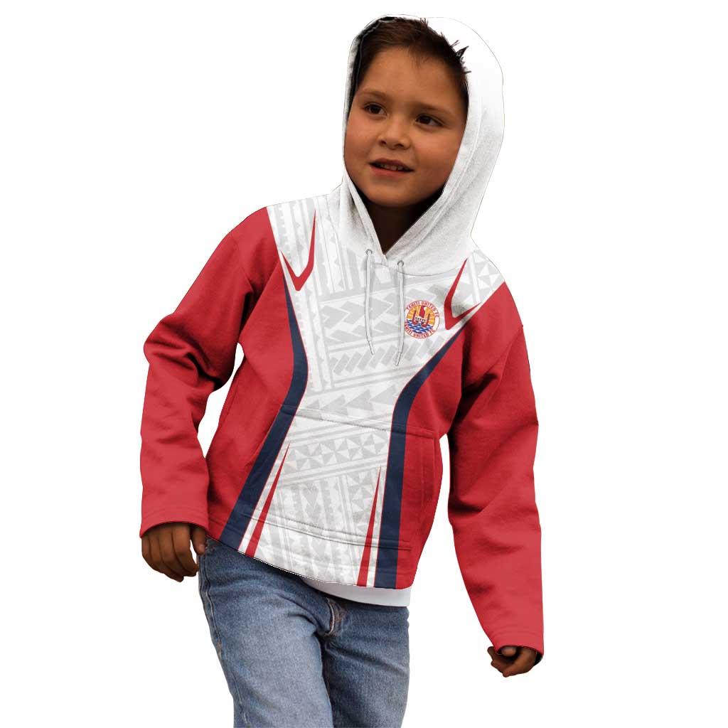 Custom Oceania Football Tahiti Kid Hoodie Polynesian Tribal Pattern LT9 - Polynesian Pride