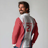 Custom Oceania Football Tahiti Long Sleeve Polo Shirt Polynesian Tribal Pattern LT9 - Polynesian Pride
