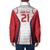 Custom Oceania Football Tahiti Padded Jacket Polynesian Tribal Pattern LT9 - Polynesian Pride