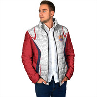 Custom Oceania Football Tahiti Padded Jacket Polynesian Tribal Pattern LT9 - Polynesian Pride