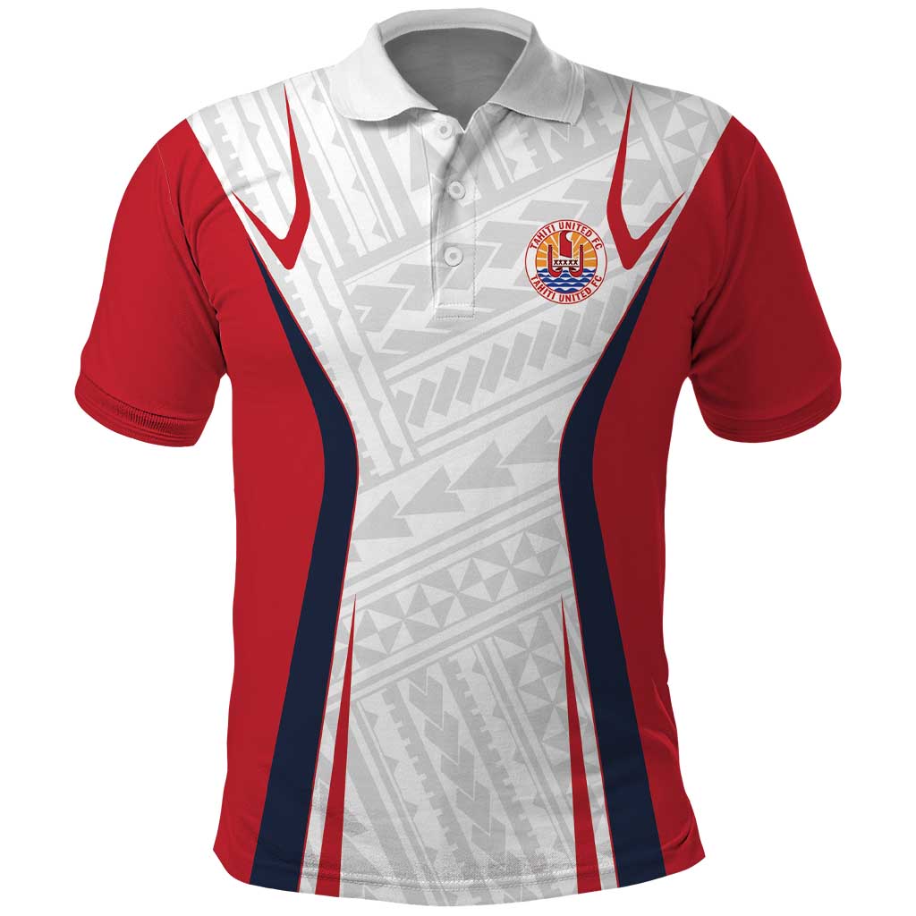 Custom Oceania Football Tahiti Polo Shirt Polynesian Tribal Pattern LT9 White - Polynesian Pride