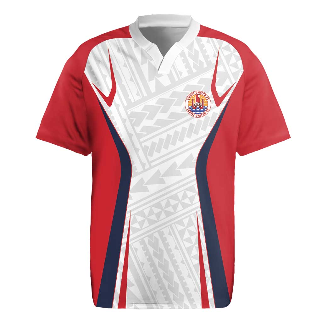 Custom Oceania Football Tahiti Rugby Jersey Polynesian Tribal Pattern LT9 White - Polynesian Pride
