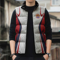 Custom Oceania Football Tahiti Sleeveless Puffer Jacket Polynesian Tribal Pattern LT9 - Polynesian Pride